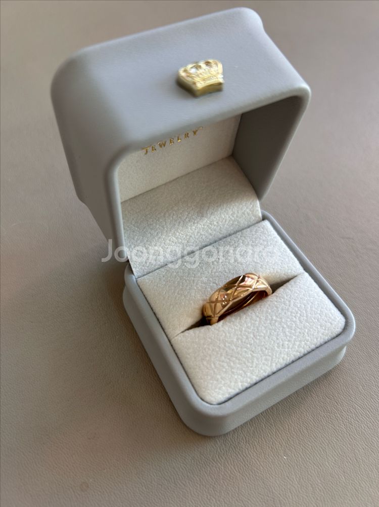 18k 코코크러쉬 베이지골드 반지--0