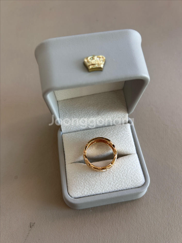 18k 코코크러쉬 베이지골드 반지--5
