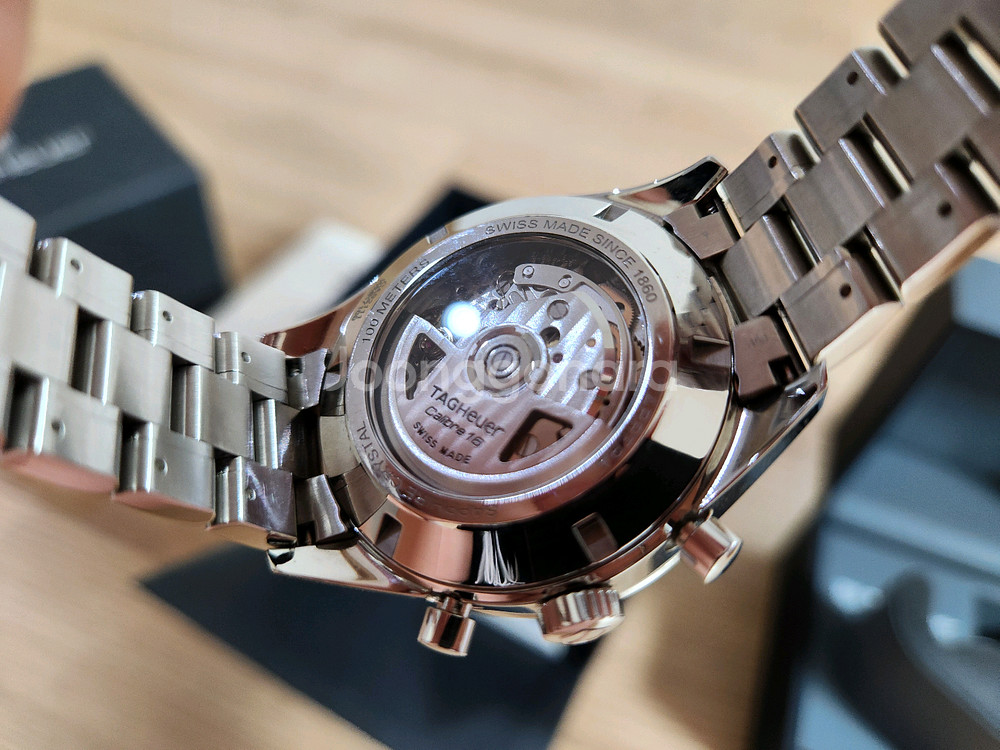 태그호이어 까레라 헤리티지 블루핸즈 크로노--3