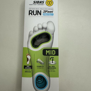 시다스 런프로텍트 미드 깔창 인솔 새상푸