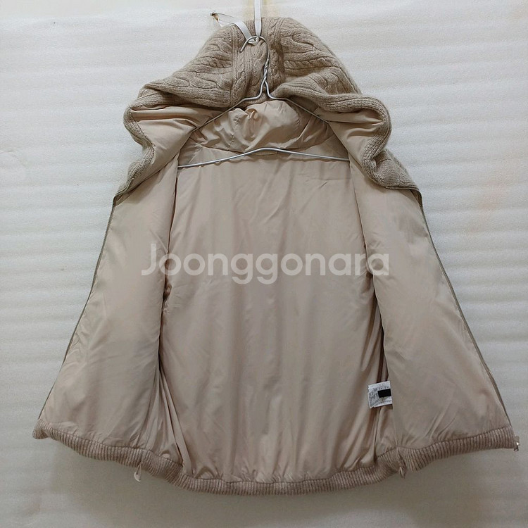 더캐시미어 순 캐시미어 구스 다운 패딩 조끼 여성 사랑--2