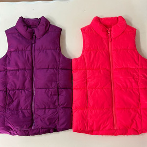 쌍둥이 옷, 딸쌍둥이 옷, 여아 패딩 조끼, 키즈 패딩 조끼
