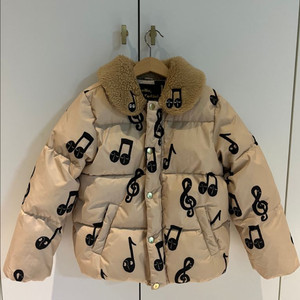 미니로디니 음표패딩