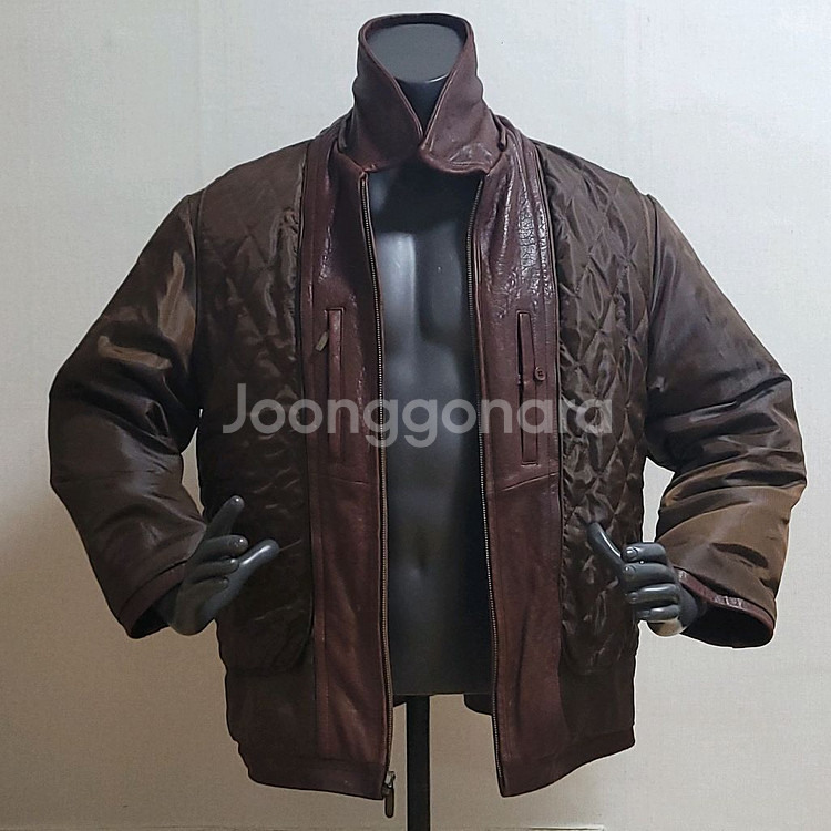 생로랑 가죽 자켓--3