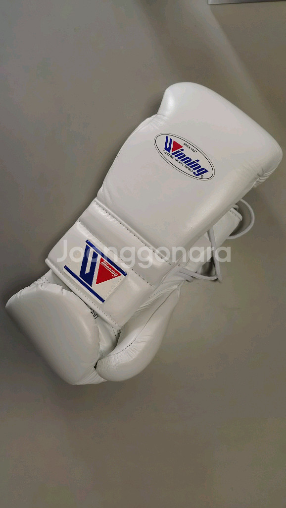 위닝 스파링세트 화이트컬러 (14온스 레이스+코보로 헤드기어 라지사이즈)--0