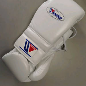 위닝 스파링세트 화이트컬러 (14온스 레이스+코보로 헤드기어 라지사이즈)