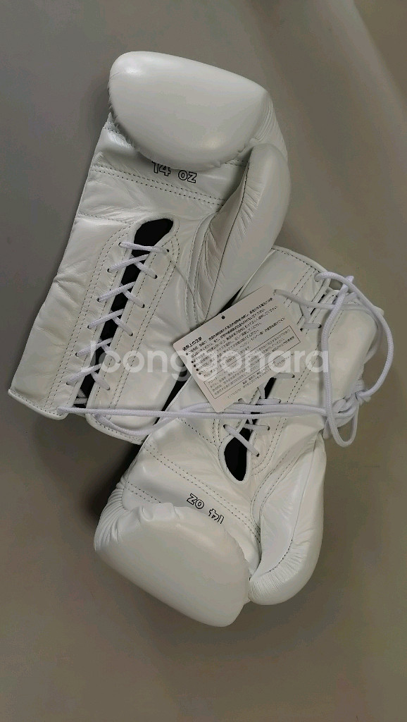 위닝 스파링세트 화이트컬러 (14온스 레이스+코보로 헤드기어 라지사이즈)--1