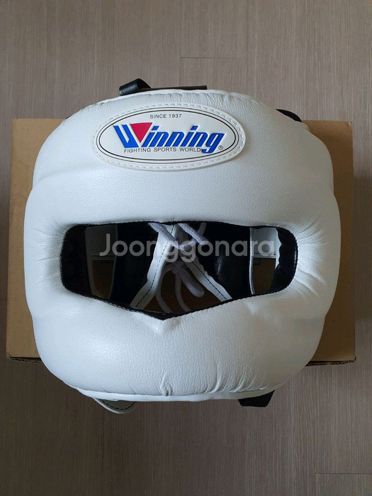 위닝 스파링세트 화이트컬러 (14온스 레이스+코보로 헤드기어 라지사이즈)--5