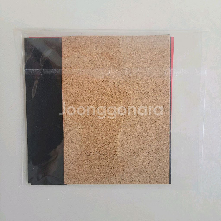 라켓수리용 +코르크시트.2장+컬러시트지.흑2+적1(펜홀--6