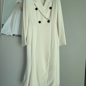 피로연 상견례 원피스 ,지고트 더블 버튼 정장 원피스