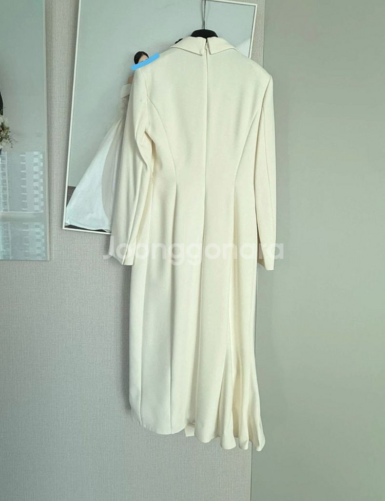 피로연 상견례 원피스 ,지고트 더블 버튼 정장 원피스--1