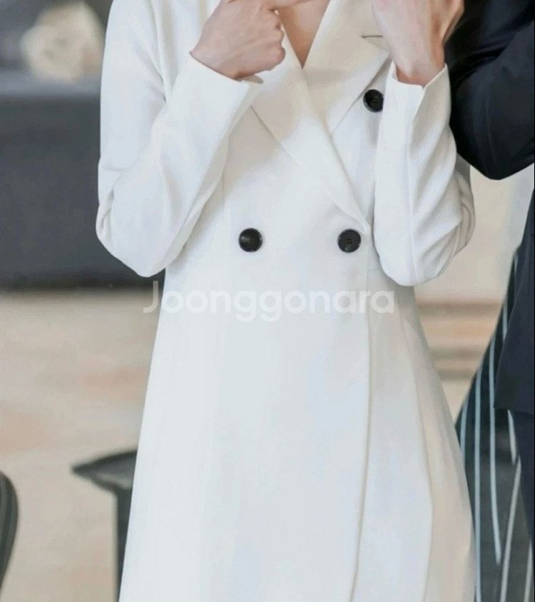 피로연 상견례 원피스 ,지고트 더블 버튼 정장 원피스--4