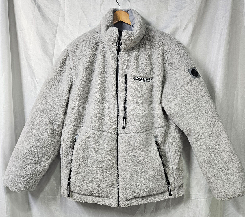 디스커버리 양면 구스 다운 패딩 남녀공용 그레이 사이즈95--1