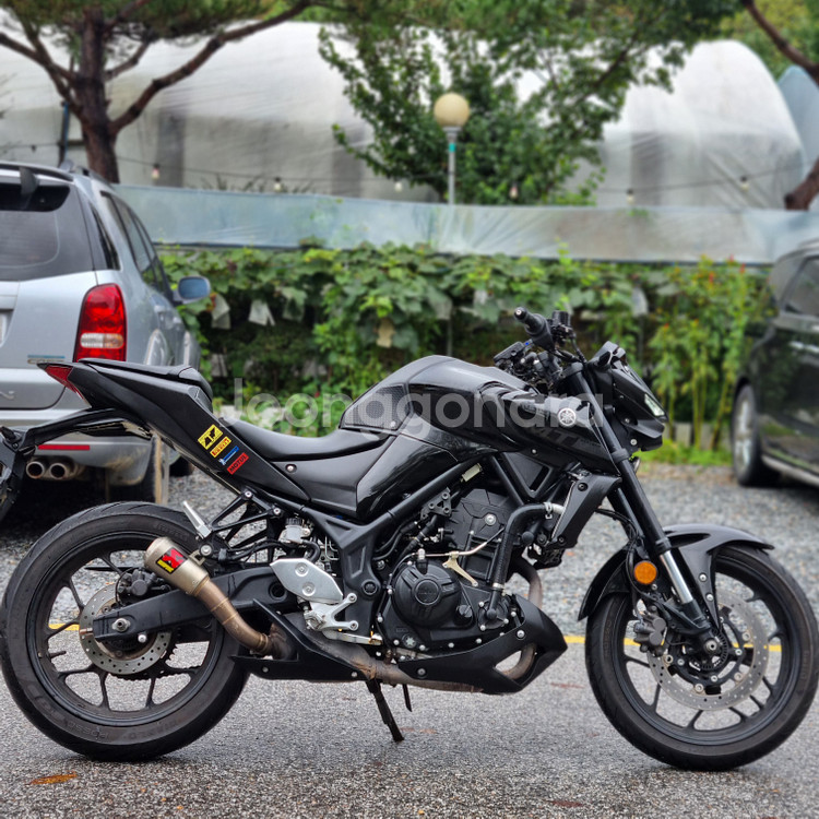 야마하 MT03 20년식 2만4천KM 아크라 구변완료--4