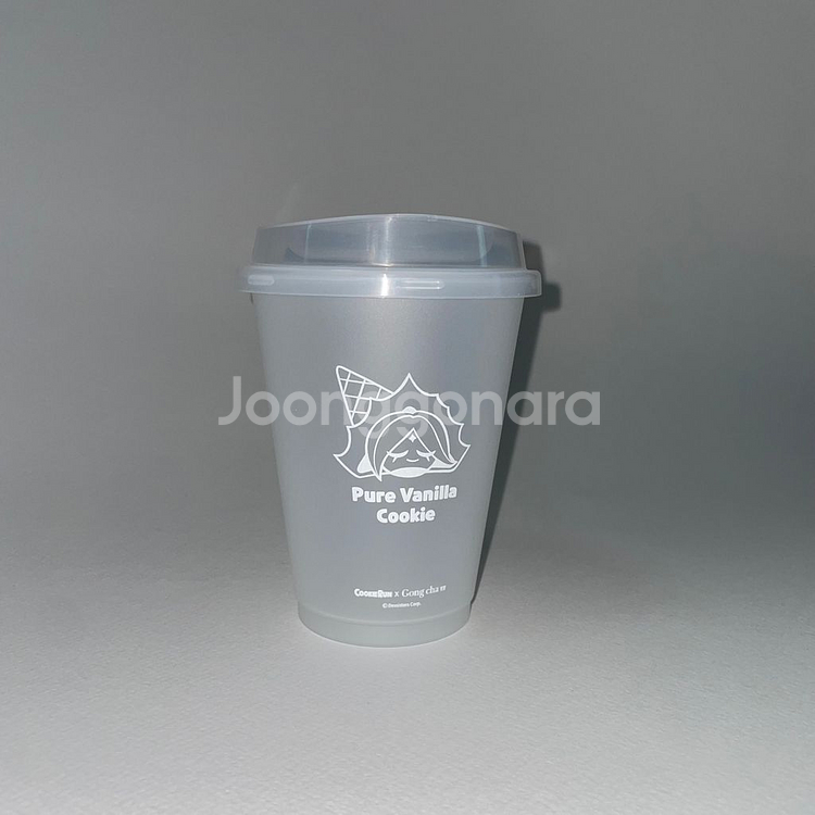 [단순개봉 미사용] 공차 쿠키런 리유저블 텀블러 퓨어 바닐라 쿠키--0