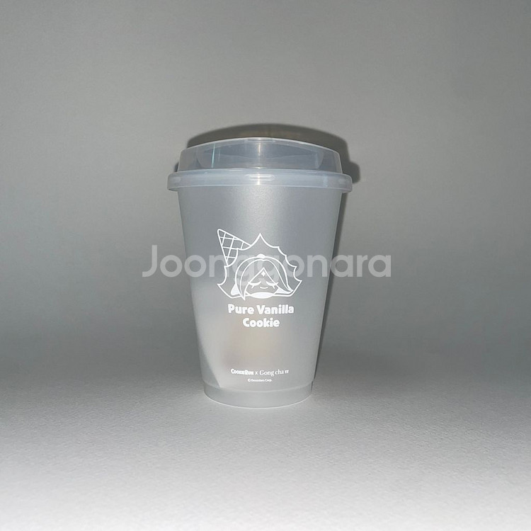 [단순개봉 미사용] 공차 쿠키런 리유저블 텀블러 퓨어 바닐라 쿠키--5
