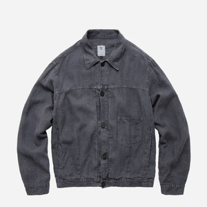 폴리테루 린넨 트러커 자켓 블루 4