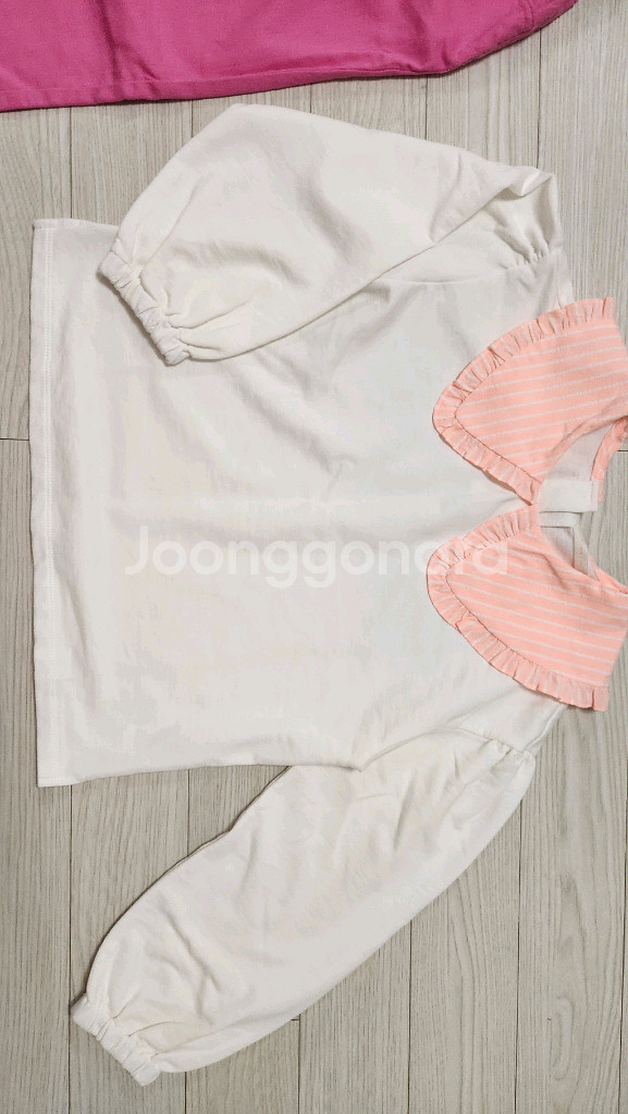 아이러브제이 핑크 바지 블라우스.세트. 새상품.--1