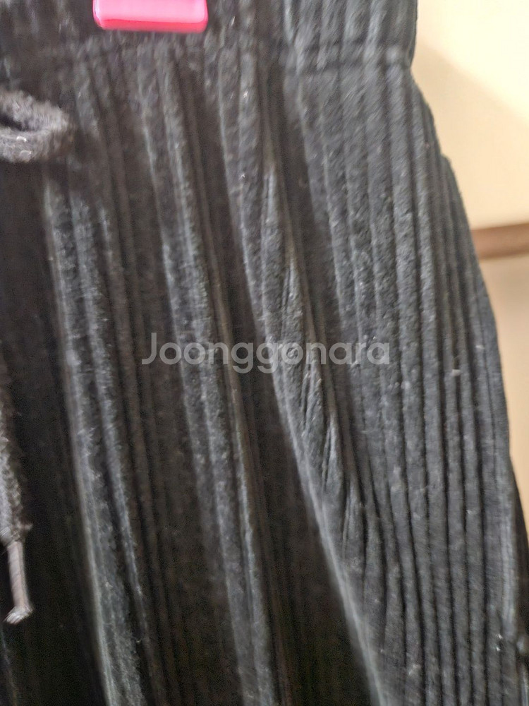 벨벳 골덴팬츠 프리사이즈 블랙--1