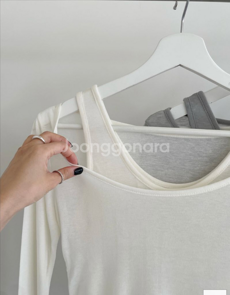 텐샐 레이어드 티셔츠 새상품--9