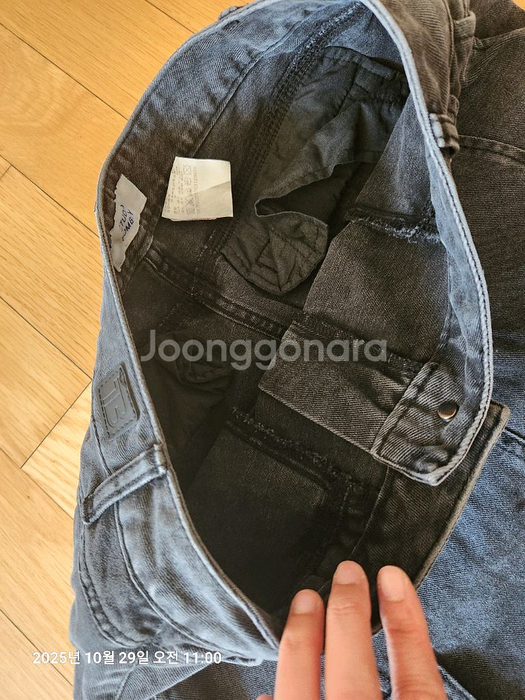 스튜디오톰보이 카고 데님 스커트--5