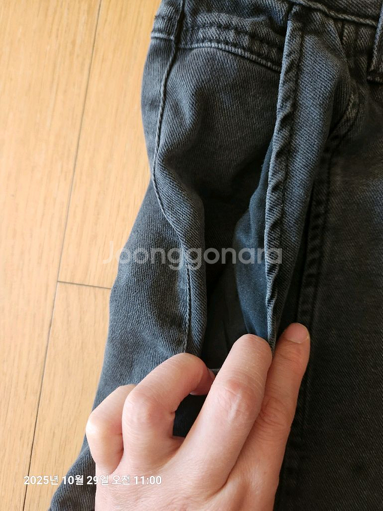 스튜디오톰보이 카고 데님 스커트--4