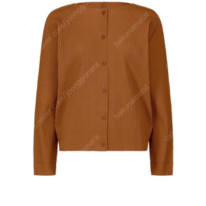 미 이세이미야케 플리츠플리즈 파인니트 가디건 브릭 새상품