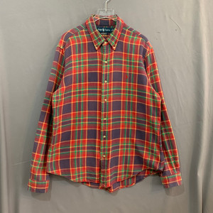 XL 폴로랄프로렌 커스텀핏 플란넬 체크 셔츠 남방