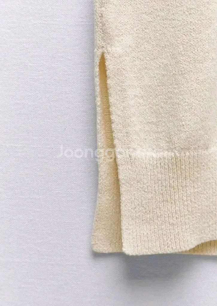 zara 자라 미디 니트 원피스 - 크림 M(66)--6