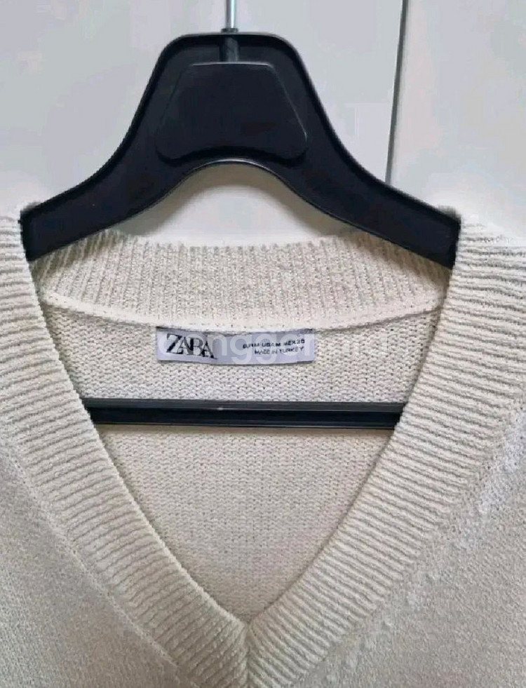 zara 자라 미디 니트 원피스 - 크림 M(66)--7
