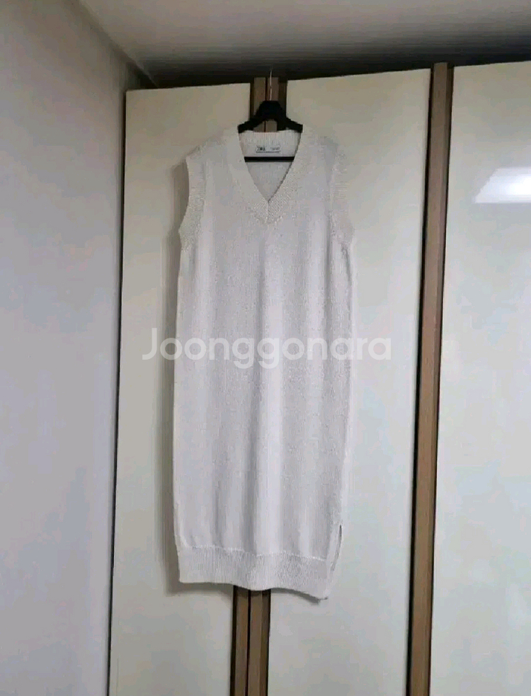 zara 자라 미디 니트 원피스 - 크림 M(66)--8