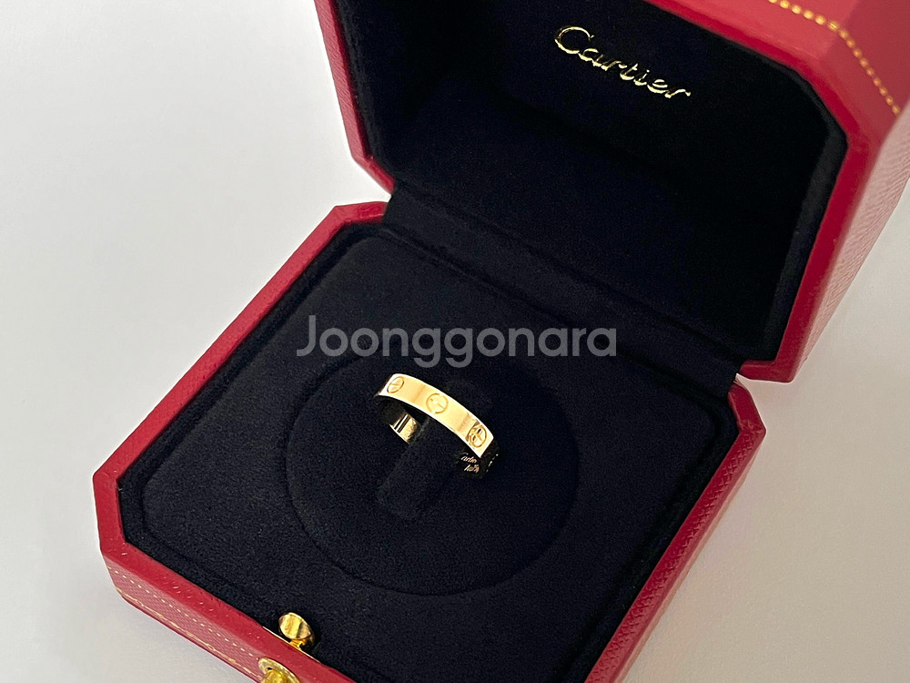 (거래중) 까르띠에 러브링 스몰 로즈골드 50호--3