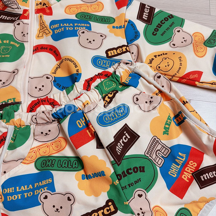 돗투돗 바람막이+반바지 세트 (새상품급)--3