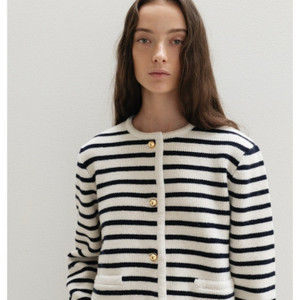 쏭스튜디오 스트라이프 니트 가디건