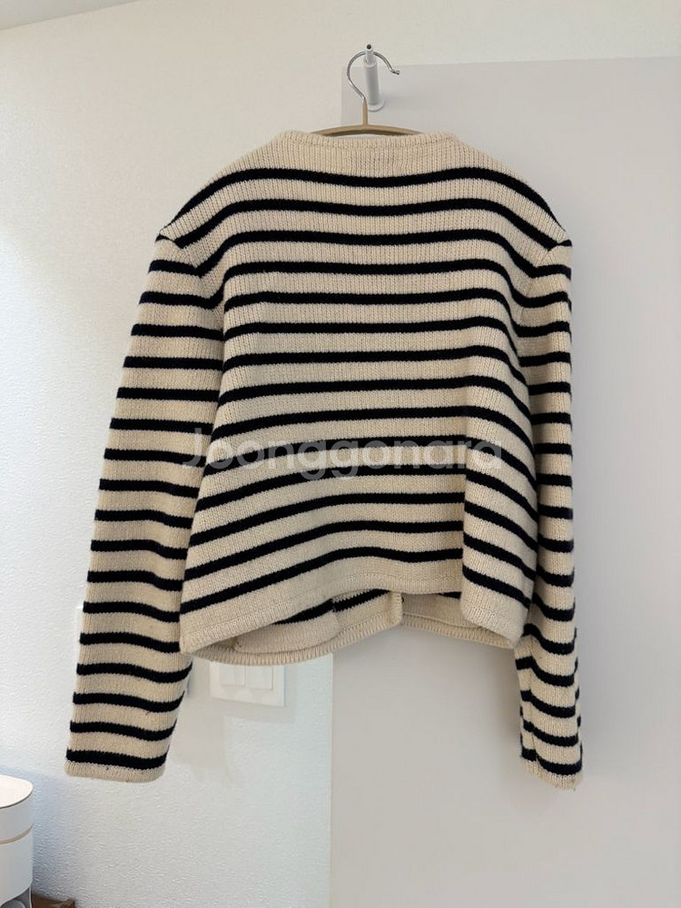쏭스튜디오 스트라이프 니트 가디건--3