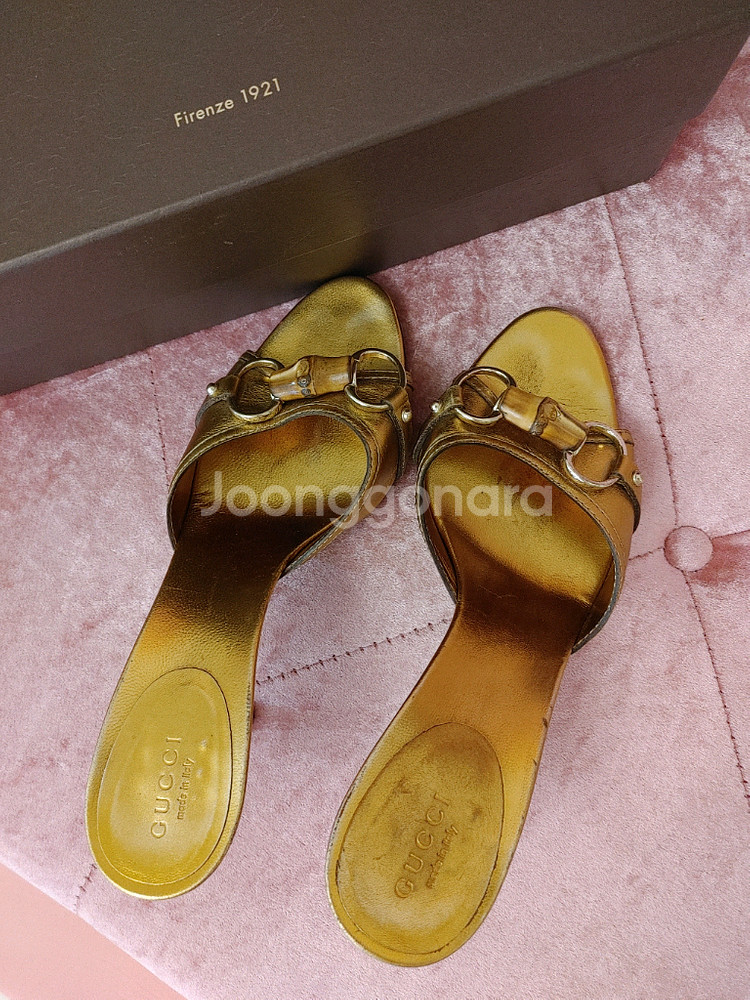 정품- 구찌 슬리퍼힐--2