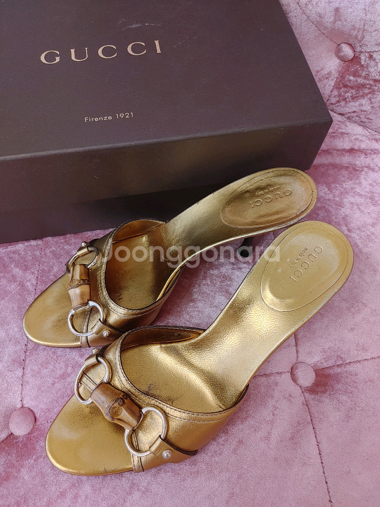 정품- 구찌 슬리퍼힐--7