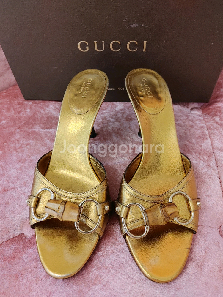 정품- 구찌 슬리퍼힐--9