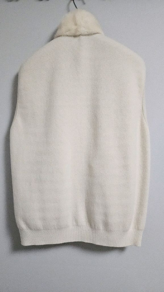 한섬 천연 밍크 베스트 아이보리 85(Free)--2