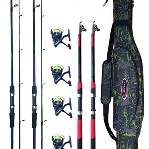 입문용 낚시세트;가방+릴대2+루어대2+릴4