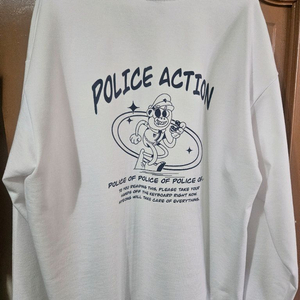 우왁굳즈 경찰행동 맨투맨 XL