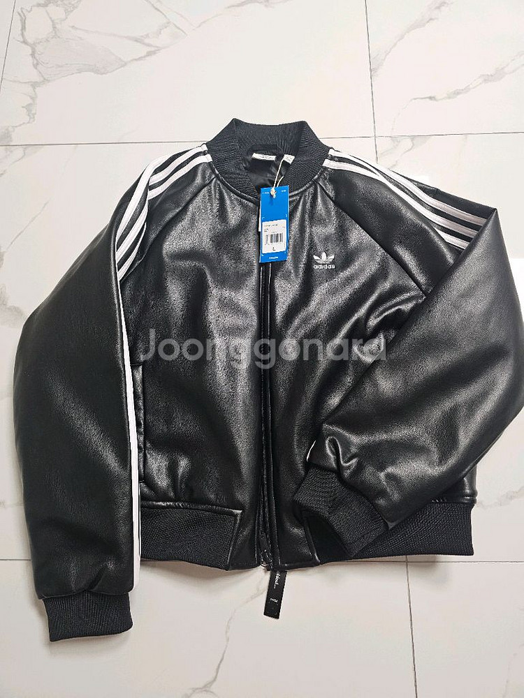 아디다스 SST 플레더 루즈 패디드 가죽재킷 가죽자켓L 라지--0