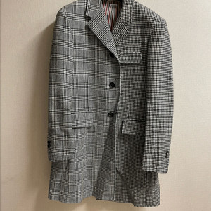 톰브라운 하운드투스 글렌체크 울코트 3사이즈
