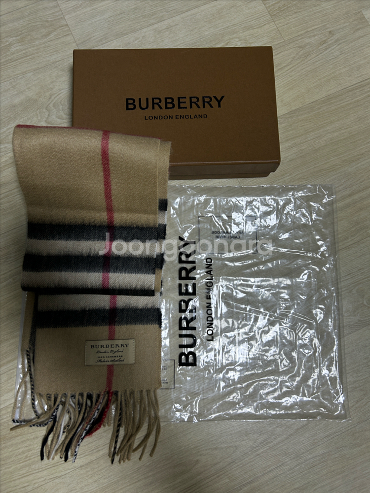 버버리 캐시미어 머플러--3