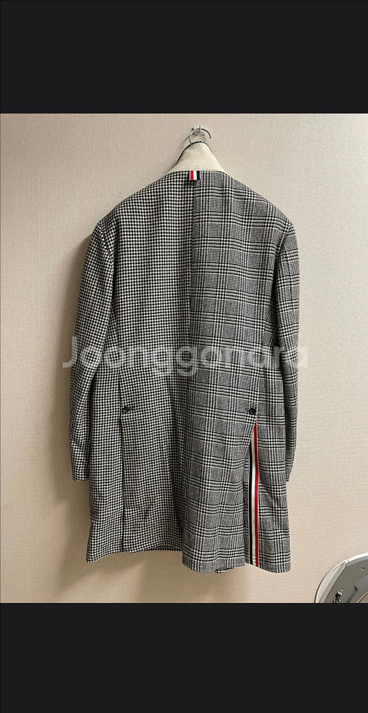 톰브라운 하운드투스 글렌체크 울코트 3사이즈--1