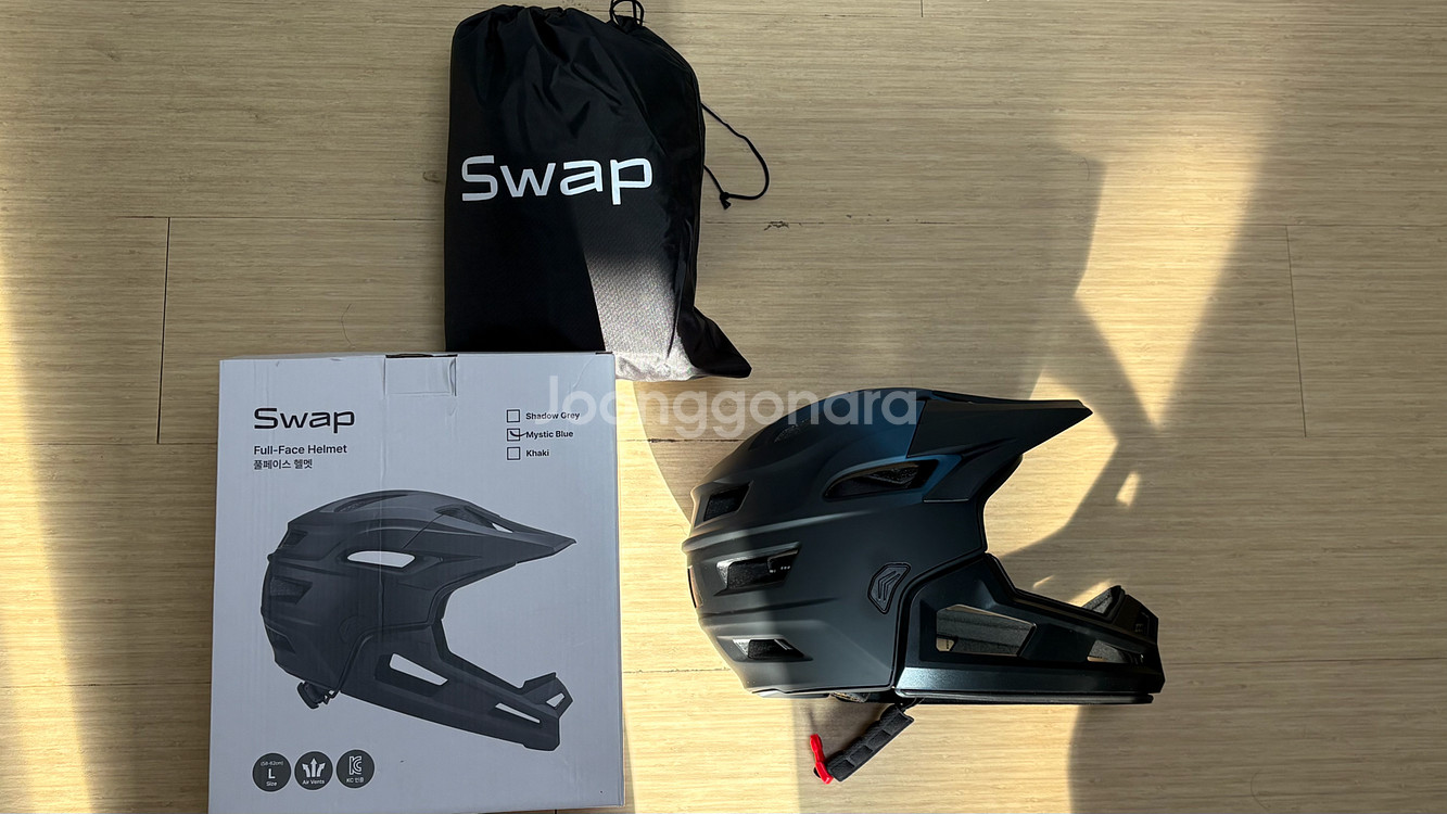 풀페이스 헬멧 L사이즈+자전거 풀커버--0