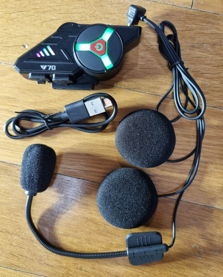 (폐업정리)배달세팅 (베놈 오토바이 헬멧+블루투스) 이미지