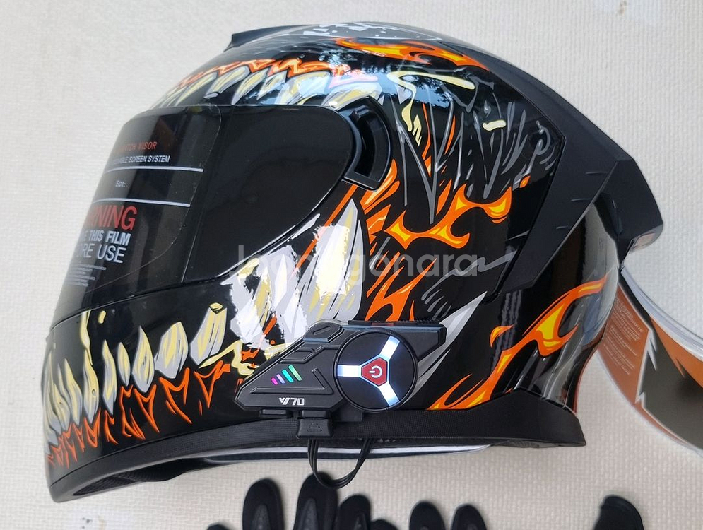 원가이하=오토바이헬멧+장갑+세나+바라클라바+쉴드2개--4