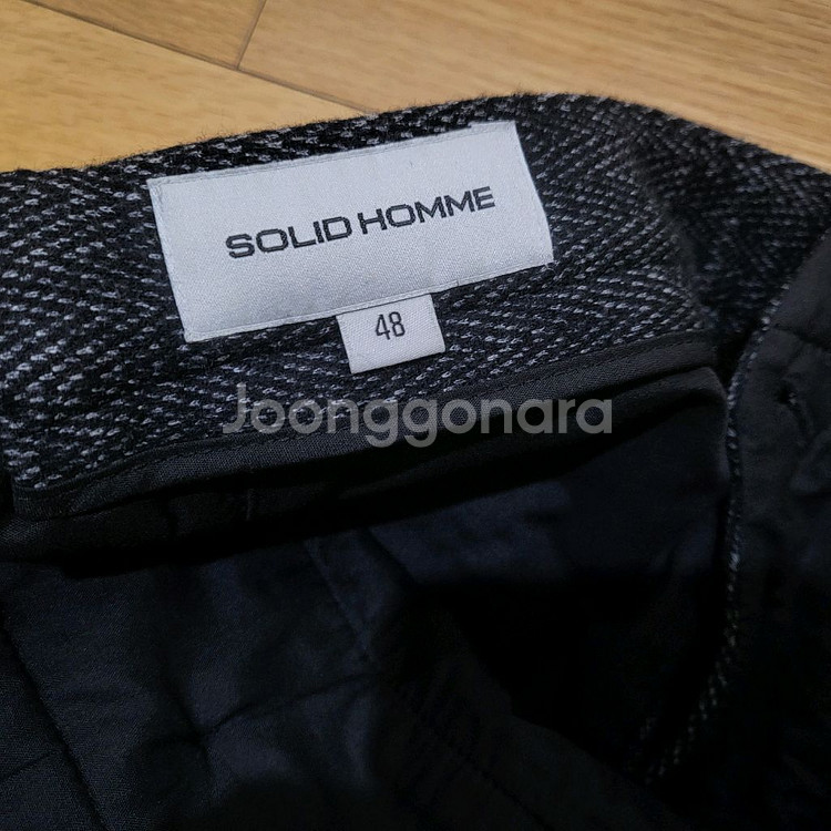솔리드옴므 울 슬랙스 팬츠 48. 닐바렛,타임옴므,--5