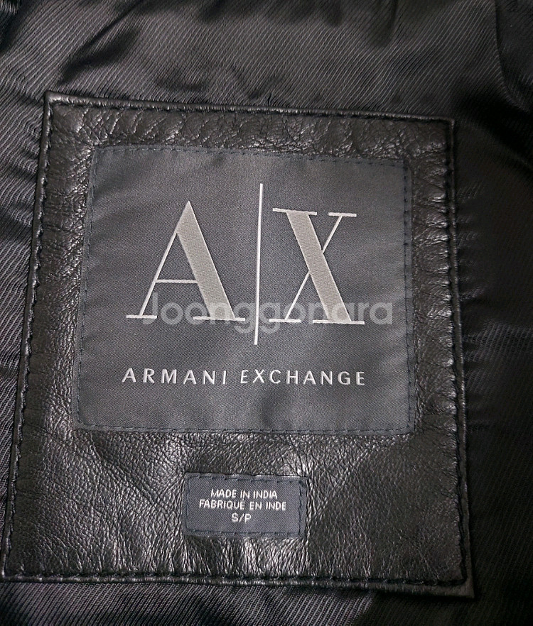 아르마니익스체인지레더자켓 95. 양가죽자켓점퍼--4